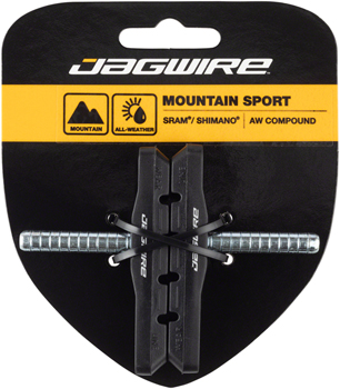 Jagwire Mountain Sport Brake Pads Smooth Post Black PAA Brake Shoe and Pad