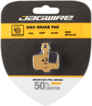 Jagwire Mountain Pro Alloy Backed Semi-Metallic Disc Pads for Avid Elixir R, CR Mag, 1, 3, 5, 7, 9, X.O, XX, World Cup PAA Disc Brake Pad