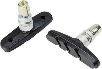 Tektro 836.12 Brake Pads for Linear Pull Brakes - 63mm, Threaded Posts, Bulk Pack of 25 Black PAK Brake Shoe and Pad