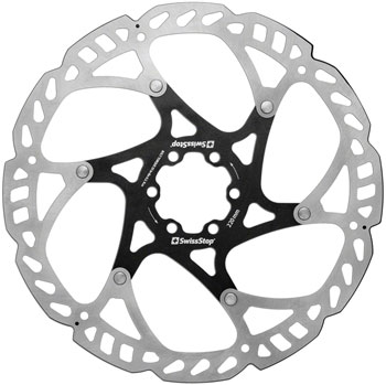 SwissStop Catalyst Pro Disc Rotor - 220mm, 6-Bolt, Silver/Black EA Disc Rotor