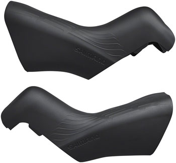 Shimano Ultegra ST-R8170 Di2 STI Lever Hoods - Black, Pair Black EA Brake Lever Hood