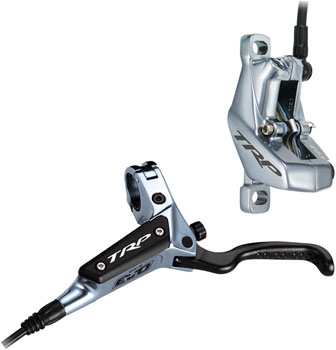 TRP DH-R EVO HD-M846 Disc Brake and Lever - Front, Hydraulic, Post Mount, Silver High Polish Gray EA Disc Brake & Lever