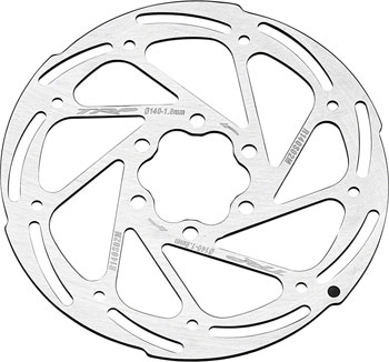 TRP R2 Disc Brake Rotor - 140mm, 6-Bolt, 1.8mm, Rust Blocker Treatment, Silver EA Disc Rotor