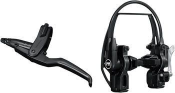 Magura HS11 Linear Pull Brake and Lever - Front or Rear, 4-Finger Lever, Black EA Linear Pull Brakes