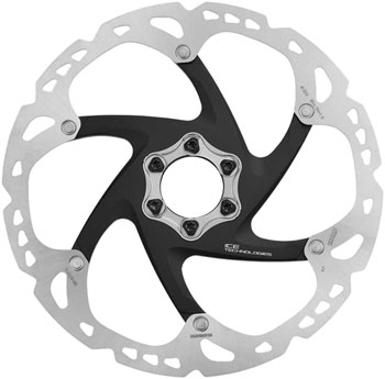 Shimano Deore XT SM-RT86-L Disc Brake Rotor - 203mm, 6-Bolt, Silver/Black EA Disc Rotor