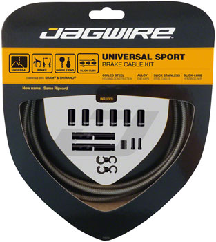 Jagwire Universal Sport Brake Cable Kit, Sterling Silver Sterling Silver EA Brake Cable and Housing Sets