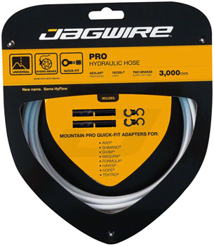 Jagwire Pro Hydraulic Disc Brake Hose Kit 3000mm, White EA Disc Brake Hose Kit