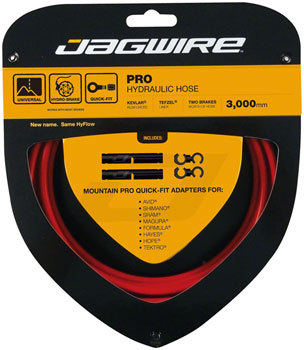 Jagwire Pro Hydraulic Disc Brake Hose Kit 3000mm, Red EA Disc Brake Hose Kit