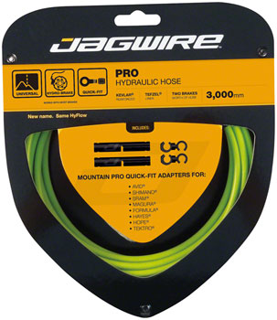 Jagwire Pro Hydraulic Disc Brake Hose Kit 3000mm, Organic Green Organic Green EA Disc Brake Hose Kit