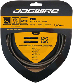 Jagwire Pro Hydraulic Disc Brake Hose Kit 3000mm, Carbon Silver Carbon Silver EA Disc Brake Hose Kit