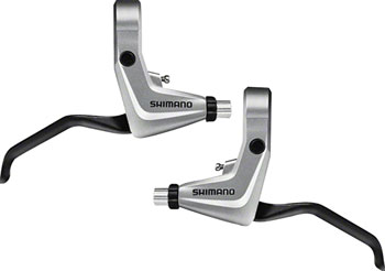 Shimano Alivio BL-T4000 V-Brake Lever Set Silver EA Brake Lever, Flat Bar/BMX Pair