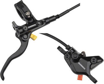 Shimano Deore BL-M4100/BR-MT410 Disc Brake and Lever - Rear, Hydraulic, Resin Pads, Gray Black SET Disc Brake & Lever