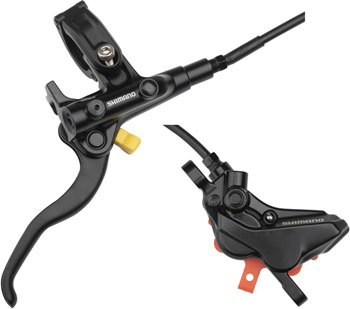 Shimano Deore BL-M4100/BR-MT420 Disc Brake and Lever - Rear, Hydraulic, Resin Pads, Gray Black SET Disc Brake & Lever