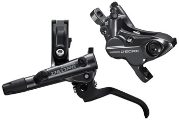 Shimano Deore BL-M6100/BR-M6120 Disc Brake and Lever - Front, Hydraulic, Resin Pads, Gray SET Disc Brake & Lever