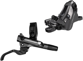Shimano Deore BL-M6100/BR-M6120 Disc Brake and Lever - Rear, Hydraulic, Resin Pads, Gray SET Disc Brake & Lever