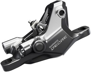 Shimano Deore BR-M6100 Disc Brake Caliper - Front or Rear, Hydraulic, Resin Pads, Gray EA Disc Brake Calipers