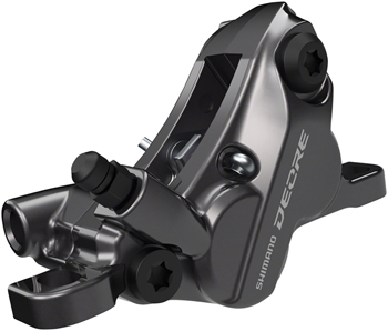 Shimano Deore BR-M6120 Disc Brake Caliper - Front or Rear, Hydraulic, Resin Pads, Gray EA Disc Brake Calipers