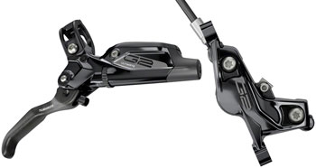 SRAM G2 Ultimate Disc Brake and Lever - Front, Hydraulic, Post Mount, Carbon Lever, Titanium Hardware, Gloss Black, A2 Gloss Black EA Disc Brake & Lever