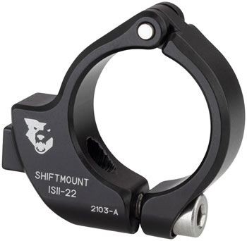 Wolf Tooth ShiftMount Clamp for I-spec II Shifters - 22.2mm Black EA Mountain Shifter Part