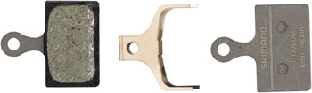 Shimano K05Ti-RX Disc Brake Pads and Springs - Resin Compound, Titanium Back Plate, One Pair PAA Disc Brake Pad