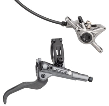 Shimano XTR BL-M9100/BR-M9100 Disc Brake and Lever - Front, Hydraulic, Post Mount, Gray SET Disc Brake & Lever