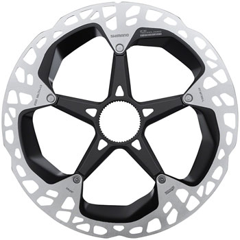 Shimano XTR RT-MT900-L Disc Brake Rotor - 203mm, Center Lock, Silver/Black EA Disc Rotor