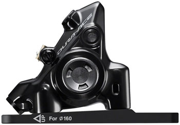 Shimano Dura-Ace BR-R9270-F Hydraulic Disc Brake Caliper - Front, Flat Mount, Resin Brake Pads Black EA Disc Brake Calipers