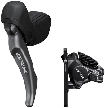 Shimano GRX ST-RX820-LA Brake/Dropper Remote Lever with BR-RX820 Hydraulic Disc Brake Caliper - Left/Front, Flat Mount Caliper EA Hydraulic Brake/Shift Lever, Drop Bar
