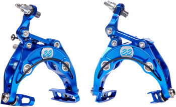 Cane Creek eeBrake 30th Anniversary Road Caliper Brake Set - Regular Mount, Gunmetal Gray/Blue EA Road Caliper Brakes