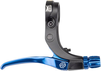 Promax Click V-Point Brake Lever - Short Reach, Blue Black/Blue EA Brake Lever, Flat Bar/BMX- Individual