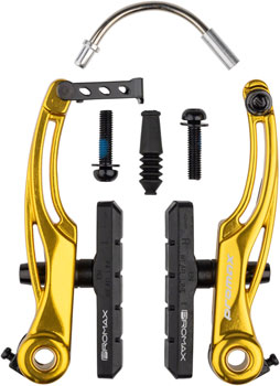 Promax P-1 Linear Pull Brake - 108mm, Gold EA Linear Pull Brakes
