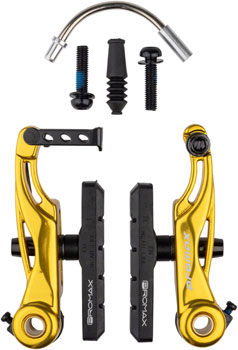 Promax P-1 Linear Pull Brake - 85mm, Gold EA Linear Pull Brakes
