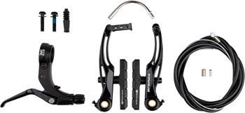 Promax P-1/Click V-Point Linear Pull Brake Kit - 108mm, Black KIT Linear Pull Brake Set