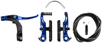Promax P-1/Click V-Point Linear Pull Brake Kit - 85mm, Blue KIT Linear Pull Brake Set
