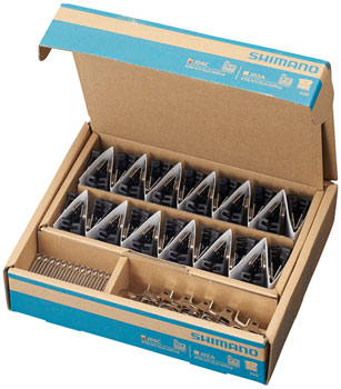 Shimano J04C-MF Disc Brake Pads and Springs - Metal Compound, Finned Alloy and Stainless Steel Back Plate, Box/25 pair BOX Disc Brake Pad