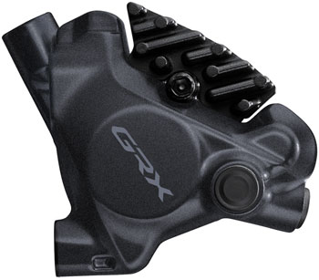 Shimano GRX BR-RX410 Hydraulic Disc Brake Caliper - Rear, Flat-Mount, W/Fixing Bolt for 25mm Mount, Black EA Disc Brake Calipers
