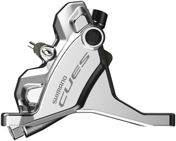 Shimano CUES BR-U6030F Hydraulic Disc Brake Caliper - Front, Flat Mount, Resin Pad, Silver EA Disc Brake Calipers