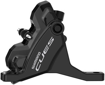 Shimano CUES BR-U6030F Hydraulic Disc Brake Caliper - Front, Flat Mount, Resin Pad, Black EA Disc Brake Calipers