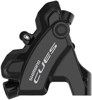 Shimano CUES BR-U6030R Hydraulic Disc Brake Caliper - Rear, Flat Mount, W/Fixing Bolt for 25mm Mount, Resin Pad Black EA Disc Brake Calipers