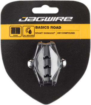 Jagwire Basics Road Molded Brake Pads Threaded Brake Pads Black PAA Brake Shoe and Pad