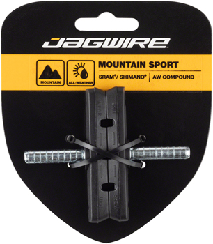 Jagwire Mountain Sport Brake Pads Smooth Post 70mm Pad, Black PAA Brake Shoe and Pad