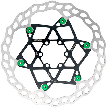 Galfer Floating Wave Disc Brake Rotor - 203mm x 2.0mm, 6-Bolt, Green EA Disc Rotor