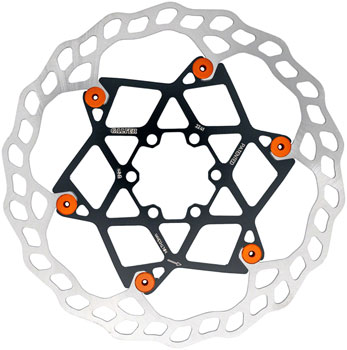 Galfer Floating Wave Disc Brake Rotor - 203mm x 2.0mm, 6-Bolt, Orange EA Disc Rotor