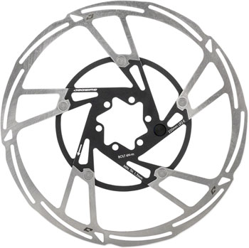 Jagwire Pro LR2-E Ebike Disc Brake Rotor with Magnet - 220mm, 6-Bolt, Silver/Black EA Disc Rotor