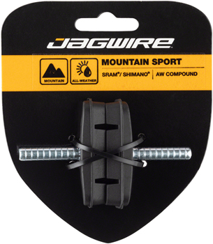 Jagwire Mountain Sport Brake Pads Smooth Post 53mm Pad, Black PAA Brake Shoe and Pad