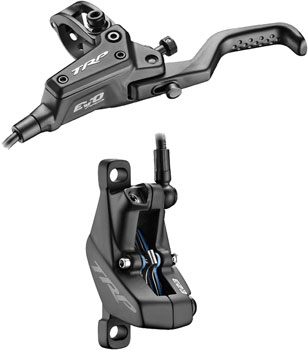 TRP EVO Pro HD-M9040 Disc Brake and Lever - Left/Front or Rear, 1900mm Hose, Post Mount, 4-Piston, Black EA Disc Brake & Lever