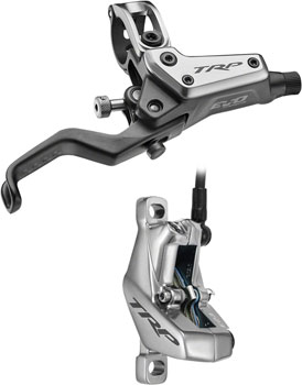 TRP EVO Pro HD-M9040 Disc Brake and Lever - Right/Front or Rear, 1900mm Hose, Post Mount, 4-Piston, Gray EA Disc Brake & Lever