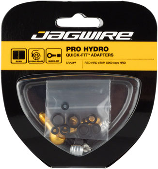 Jagwire Pro Quick-Fit Adapters for Hydraulic Hose - Fits SRAM RED eTap HRD and S900 Aero HRD EA Disc Brake Hose Kit