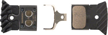 Shimano L04C-MF Disc Brake Pads and Springs - Metal Compound, Finned Alloy and Stainless Steel Back Plate, One Pair PAA Disc Brake Pad
