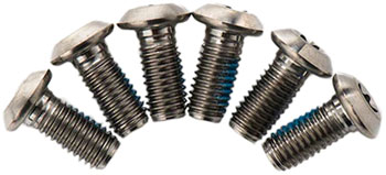 TRP Disc Brake Rotor Torx Bolts - Titanium, T25, 6 pk. EA Disc Rotor Parts and Lockrings